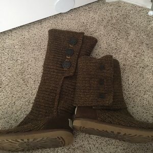 Brown Knit UGGS